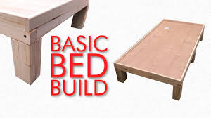 how to make a very basic kids bed frame