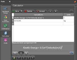 Calculator Pasco Capstone Help