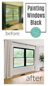 painting window frames black beneath