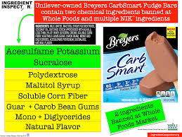what s in breyers carbsmart fudge bars