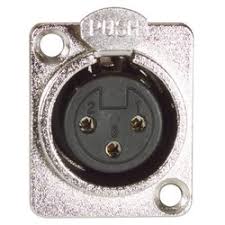 xlr wall plate stainless steel one