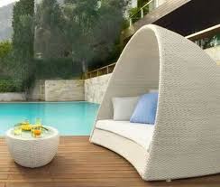 Semi Circle Fancy Outdoor Daybed Size