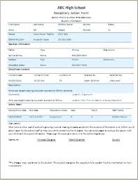 Employee Disciplinary Write Up Form Template Word Doc