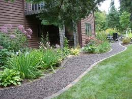 Gravel Landscaping Backyard Walkway
