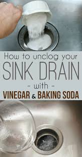 to unclog a sink drain with baking soda