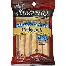 reduced sodium colby jack cheese sticks