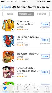 apple features cartoon network games on
