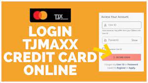 how to login tj ma credit card