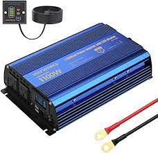 Check spelling or type a new query. Amazon Com Power Inverter 1100 Watt Dc 12v To Ac 120v Modified Sine Wave 1000w Inverter With Lcd Display Remote Control 2ac Outlets Dual 2 4a Usb Ports For Car Rv Truck Boat By