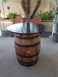 Barrel Decor Barrel Table Diy