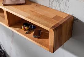 Floating Box Shelf Wood Rectangle Wall