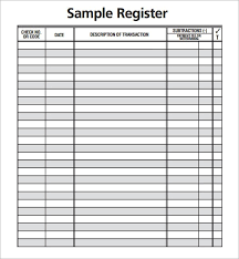 Printable Check Register Printable Check Register To Fit