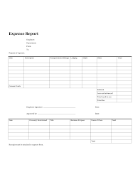Download Blank Expense Report Form Pdf Freedownloads Net