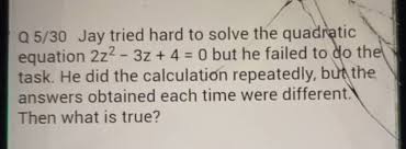 Solve The Quadratic Equation 2z2 3z 4