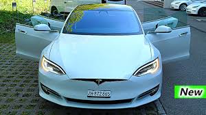 If we talk about the exterior features then it include adjustable headlights, fog lights front, power adjustable exterior rear view. New Tesla Model S P100d Raven Review Interior Exterior Youtube