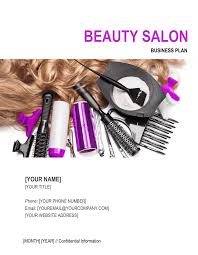 beauty salon business plan 3 template