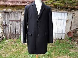 Black Overcoat Trench Coat