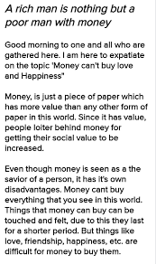 essay on money can t buy love or happiness in words in jpg
