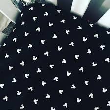 black and white fitted crib sheet