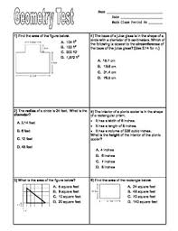 Learn vocabulary, terms and more with flashcards, games and other study tools. Grade 6 Math Geometry Test Common Core By Amy W Tpt