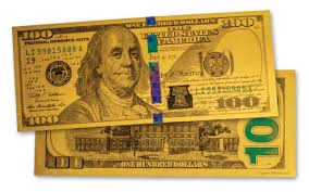 The united states dollar is divided into 100 cents. 100 Benjamin Franklin 1 Gm 24 Karat Gold Currency Replica Govmint Com