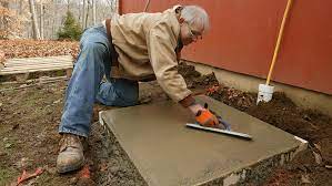 Placing A Small Concrete Slab Fine