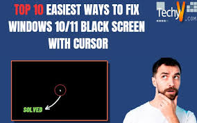 fix windows 10 11 black screen