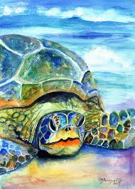 Sea Turtle Print Kauai Art Hawaii Art