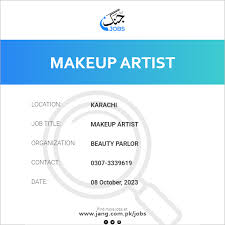 makeup artist job beauty parlor