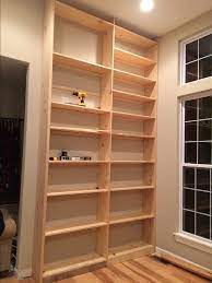 Built In Bookshelves Diy Diy Built In
