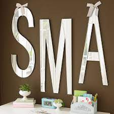 Decorative Mirrored Wall Letters