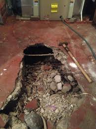 Repair Concrete Basement Floor Hole