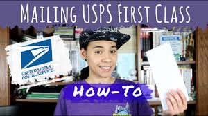 how to mail usps first cl envelopes