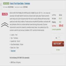Bosch Wiper Blades Size Chart Best Picture Of Chart