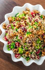 Cranberry Quinoa Salad With Candied Walnuts