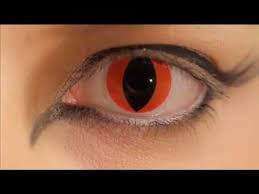 Aqua cat contact lens complete set. Red Cat Eye Coloured Contact Lenses Youtube
