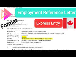 employment reference letter format