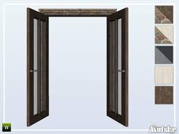 Wilmer Arch Door Glass Open 2x1 Sims