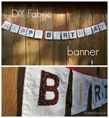 diy fabric birthday banner tutorial
