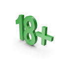 Green 18+ Age Restriction Symbol PNG Images & PSDs for Download ...