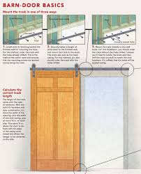 how to install a sliding barn door