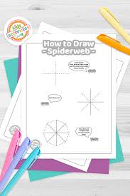 how to draw a spider web easy printable