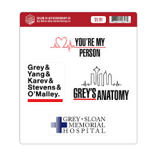 Decorate your laptops, water bottles Grey S Anatomy Sticker Pack Simply Seattle