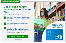 Maybe you would like to learn more about one of these? Free 45 Sam S Club Gift Card W New Membership Bec S Bargains