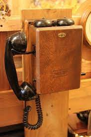 phone vintage wall wooden telephone