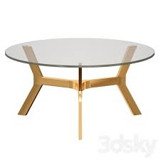 Elke Round Glass Coffee Table With