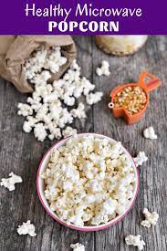 how to make healthy microwave popcorn