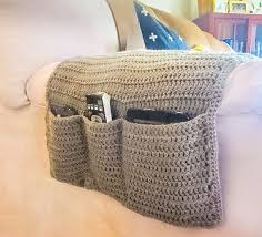 This arm chair caddy is the perfect addition for a man cave, bedroom or living space. Pin On Crochet Ideas