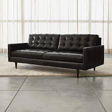 petrie black leather sofa reviews