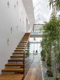 Modern Villa With An Interior Bamboo Garden